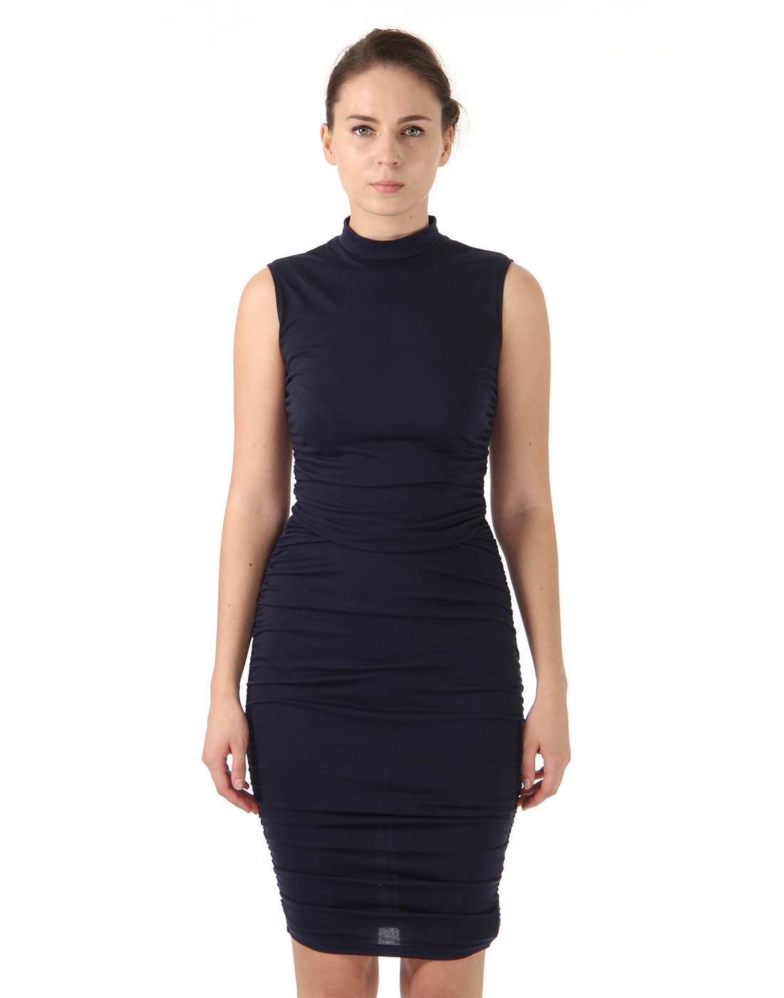 Ax Paris Women Casual Wear Navy Blue Bodycon Dress